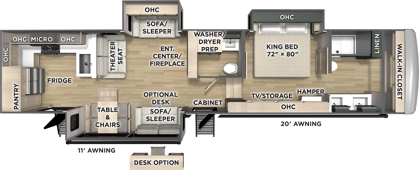 Puma Mesa 384RKH Floorplan